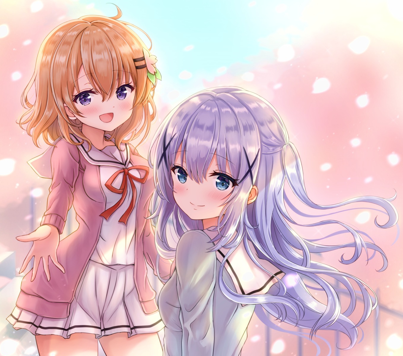 gochuumon_wa_usagi_desu_ka?, hoto_cocoa, kafuu_chino, sakuraume, seifuku, sweater