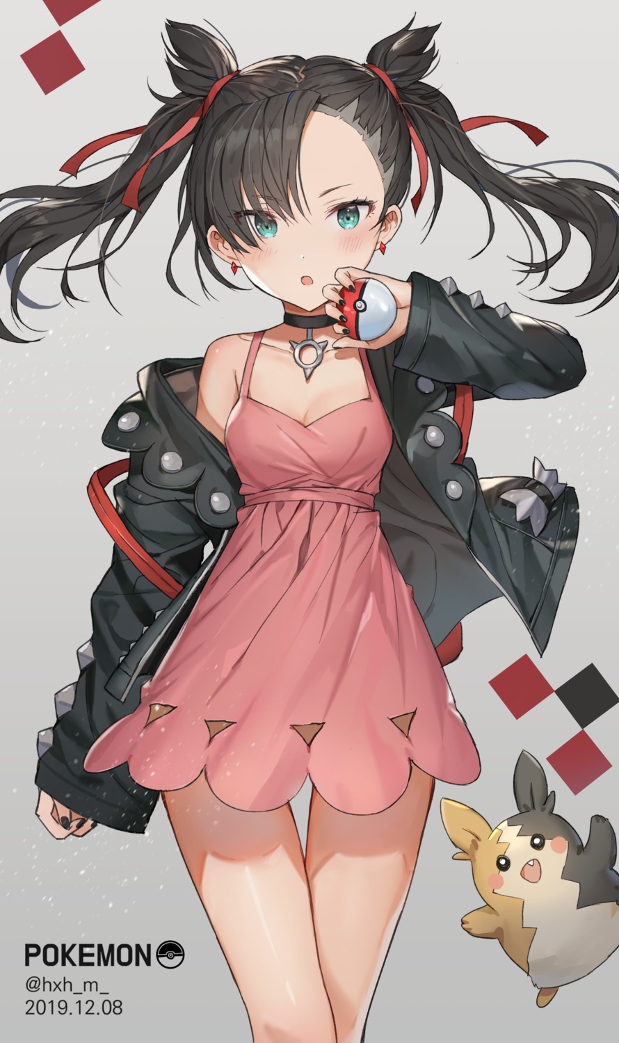 cleavage, dress, gompang, mary_(pokemon), pokemon, pokemon_swsh