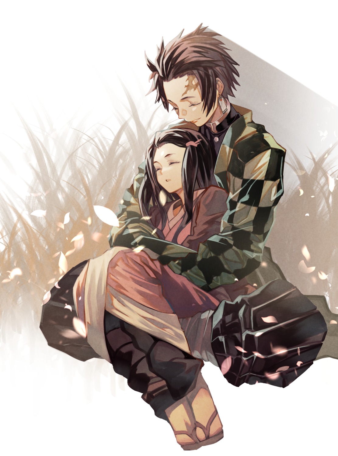 gyudong123, japanese_clothes, kamado_nezuko, kamado_tanjirou, kimetsu_no_yaiba