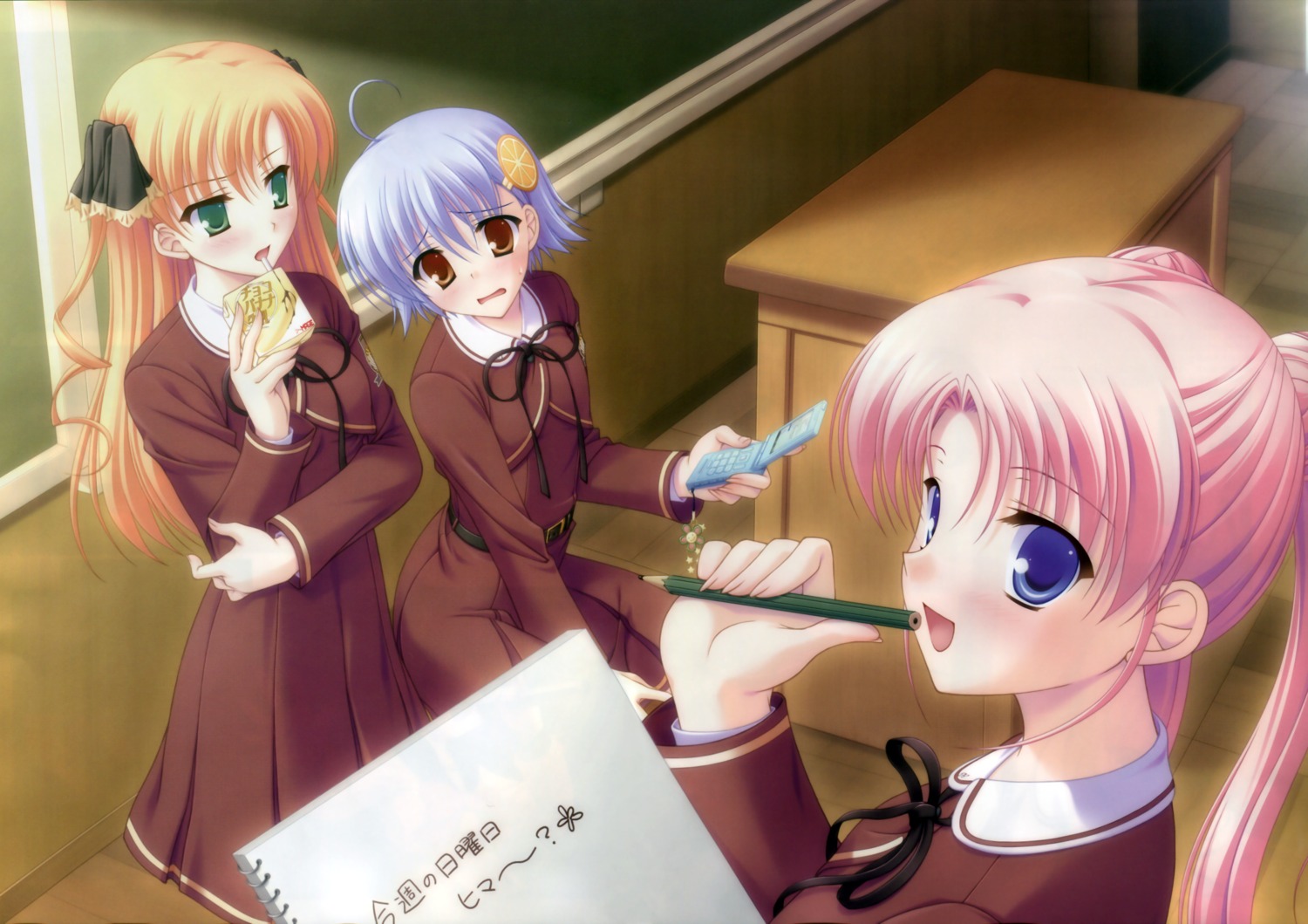 akebi_yusa, asato_rina, canvas_3, fixed, seifuku, tanihara_natsuki, yamabuki_renge_(canvas)