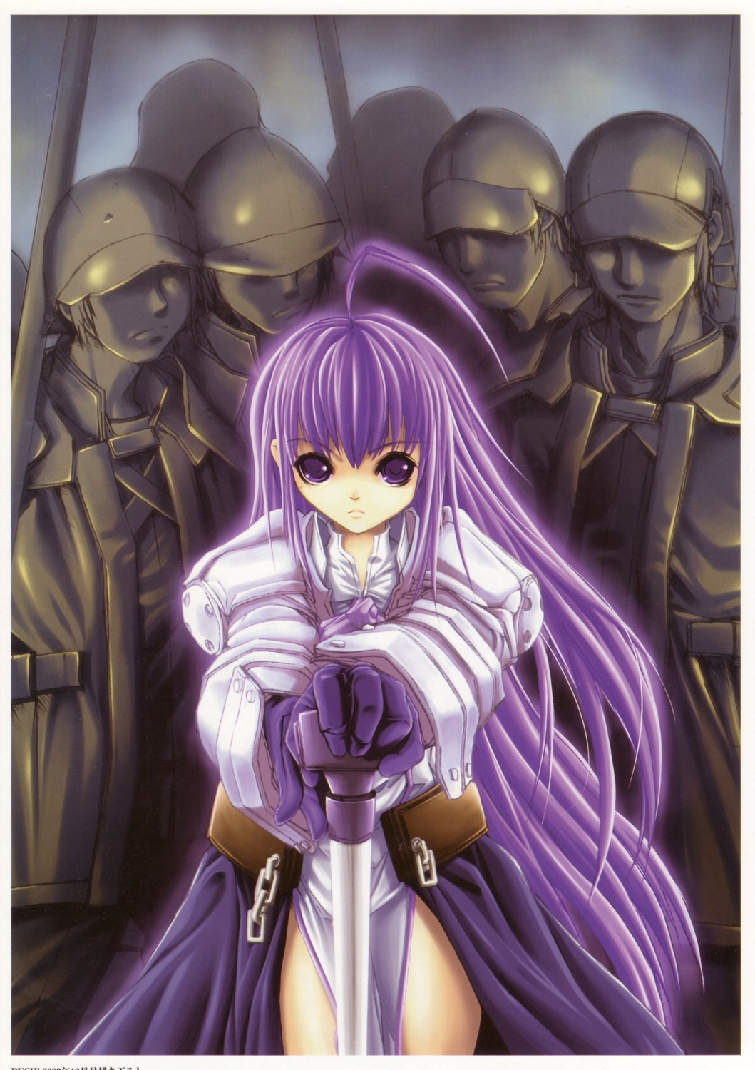 armor, aselia_bluespirit, dress, eien_no_aselia, hitomaru, sword, xuse