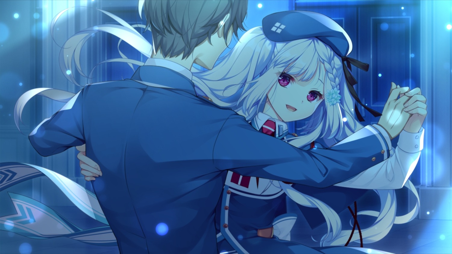 crystalia, game_cg, katana_(series), kazamine_matsurika, pero, seifuku, shiraha_kirameku_koi_shirabe