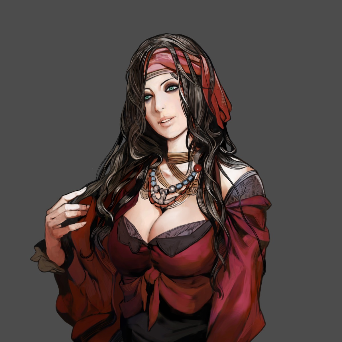 castlevania, castlevania:_order_of_ecclesia, cleavage, hirooka_masaki, konami, laura