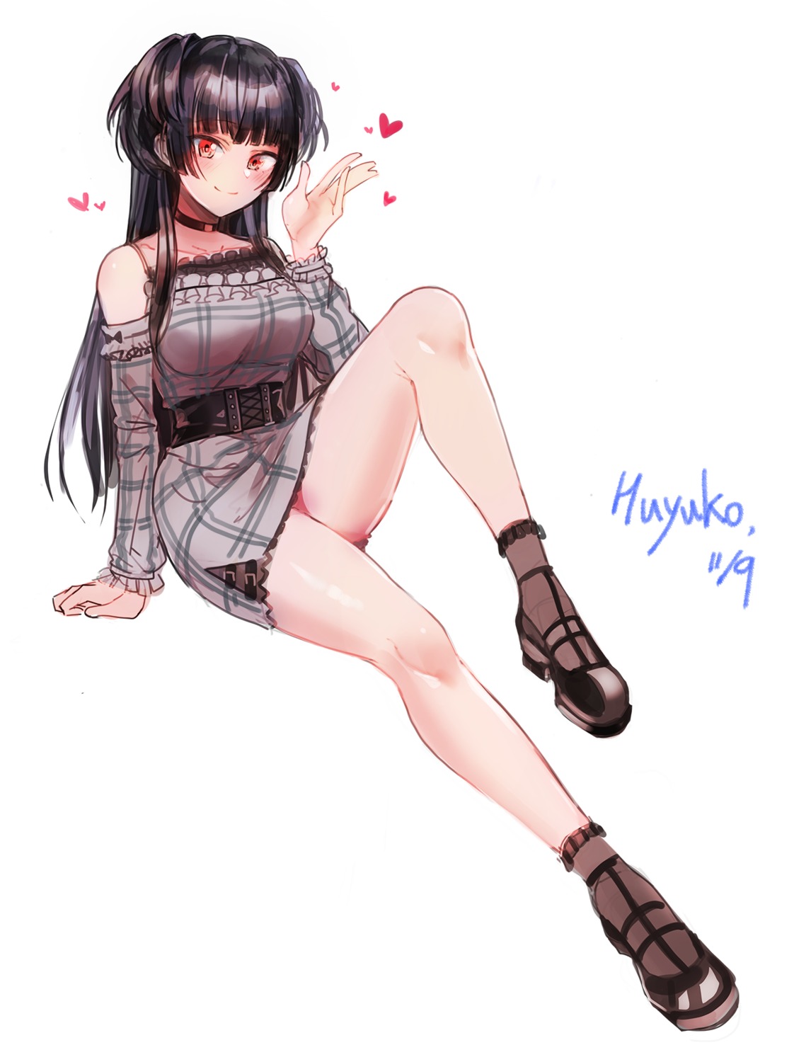 dress, heels, mayuzumi_fuyuko, nlitz, skirt_lift, the_idolm@ster, the_idolm@ster_shiny_colors