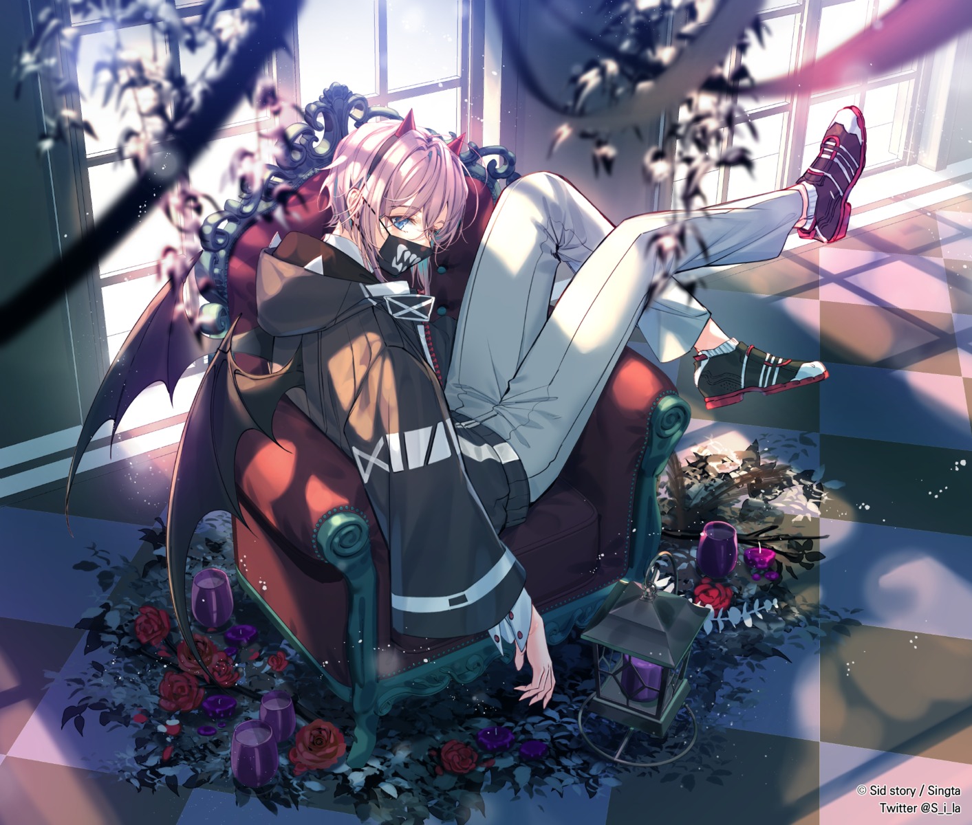 horns, male, sid_story, sila, wings