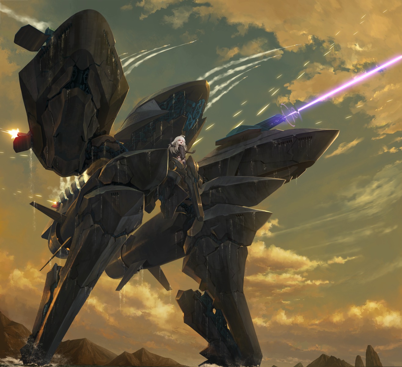 ace_combat, ace_combat_7, anthropomorphization, leotard, mecha, stockings, thighhighs, tom-neko_(zamudo_akiyuki)