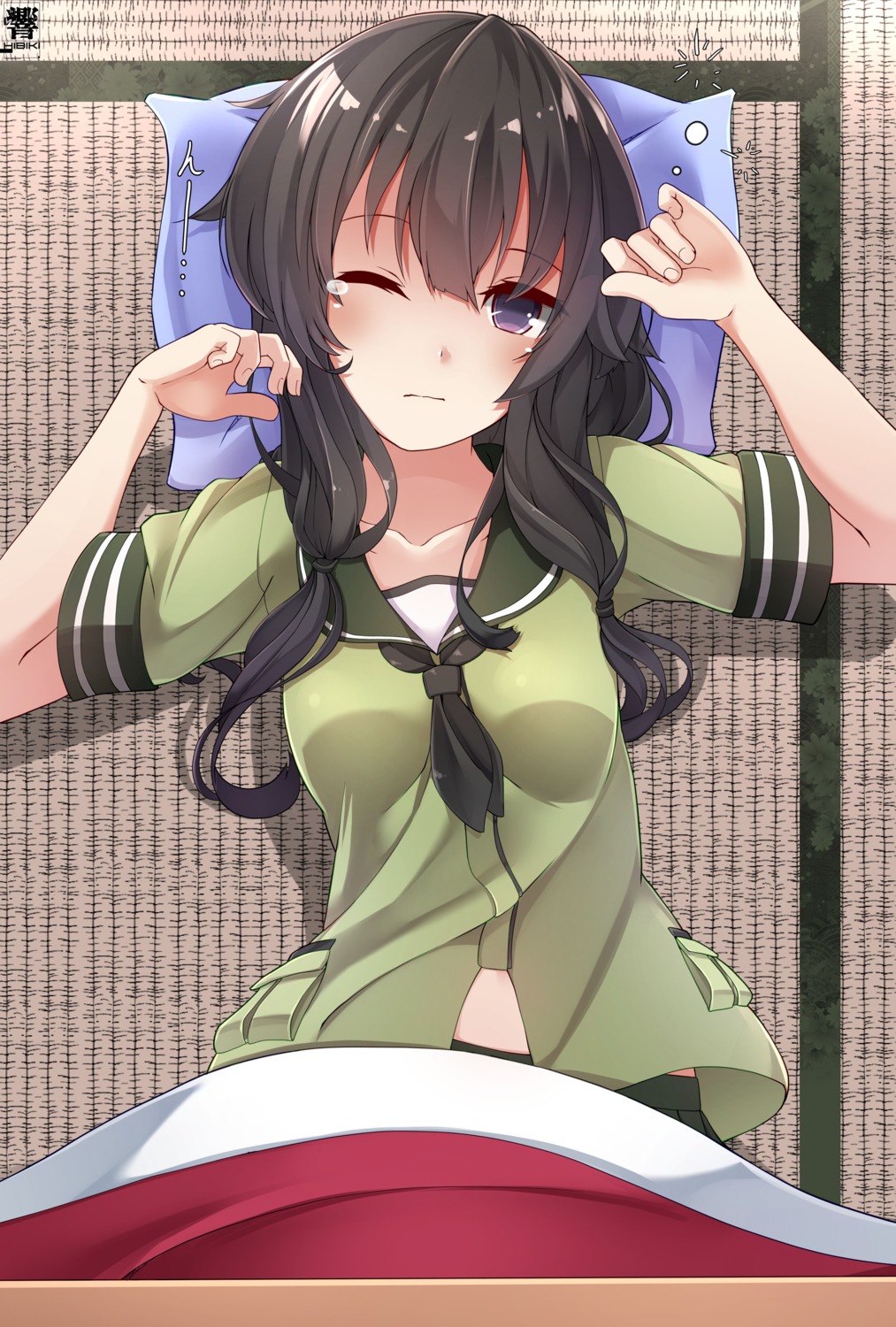 hibiki_zerocodo, kantai_collection, kitakami_(kancolle), seifuku