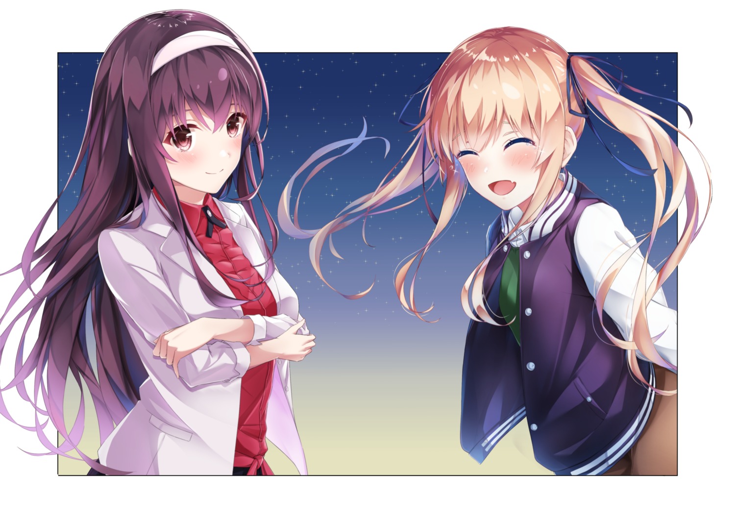 breast_hold, kasumigaoka_utaha, saenai_heroine_no_sodatekata, sawamura_spencer_eriri, yumemo