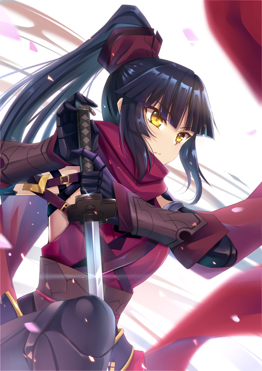 armor, fate/grand_order, japanese_clothes, katou_danzou_(fate), sword, tsang_yu_chun
