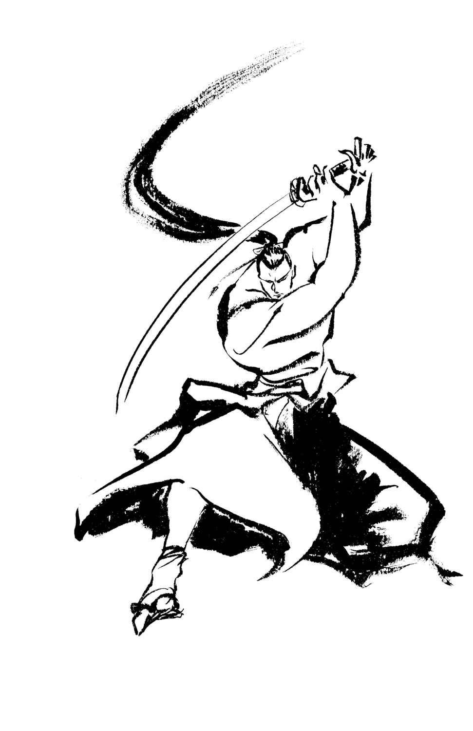 kibagami_genjuro, male, monochrome, samurai_spirits, shiroi_eiji, snk