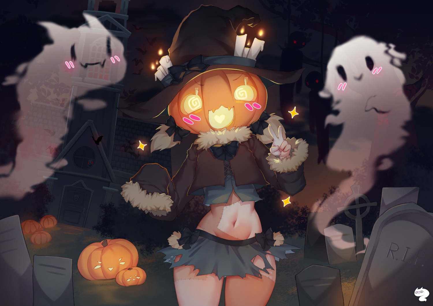 halloween, niniidawns, torn_clothes
