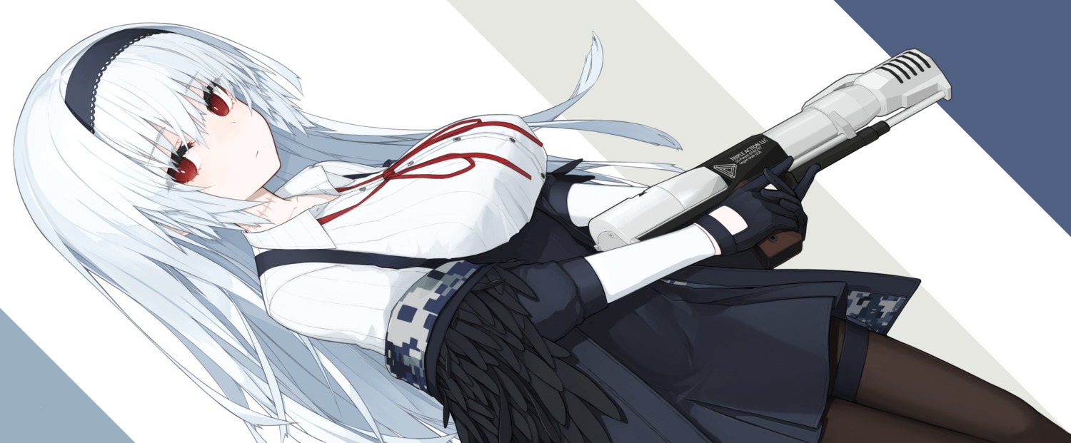 girls_frontline, gun, mikoto_(oi_plus), pantyhose, thunder_(girls_frontline)