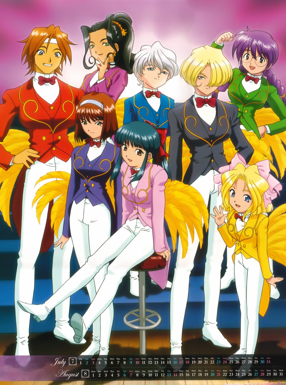 iris_chateaubriand, kanna_kirishima, leni_milchstrasse, li_kohran, maria_tachibana, sakura_taisen, sakura_taisen_ii, shinguuji_sakura