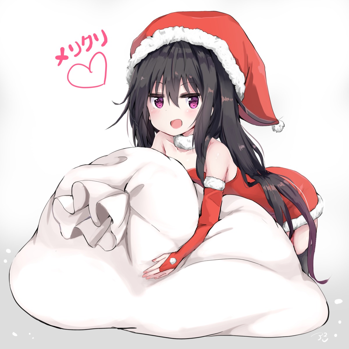amano_(els573), christmas, dress, note-chan, thighhighs