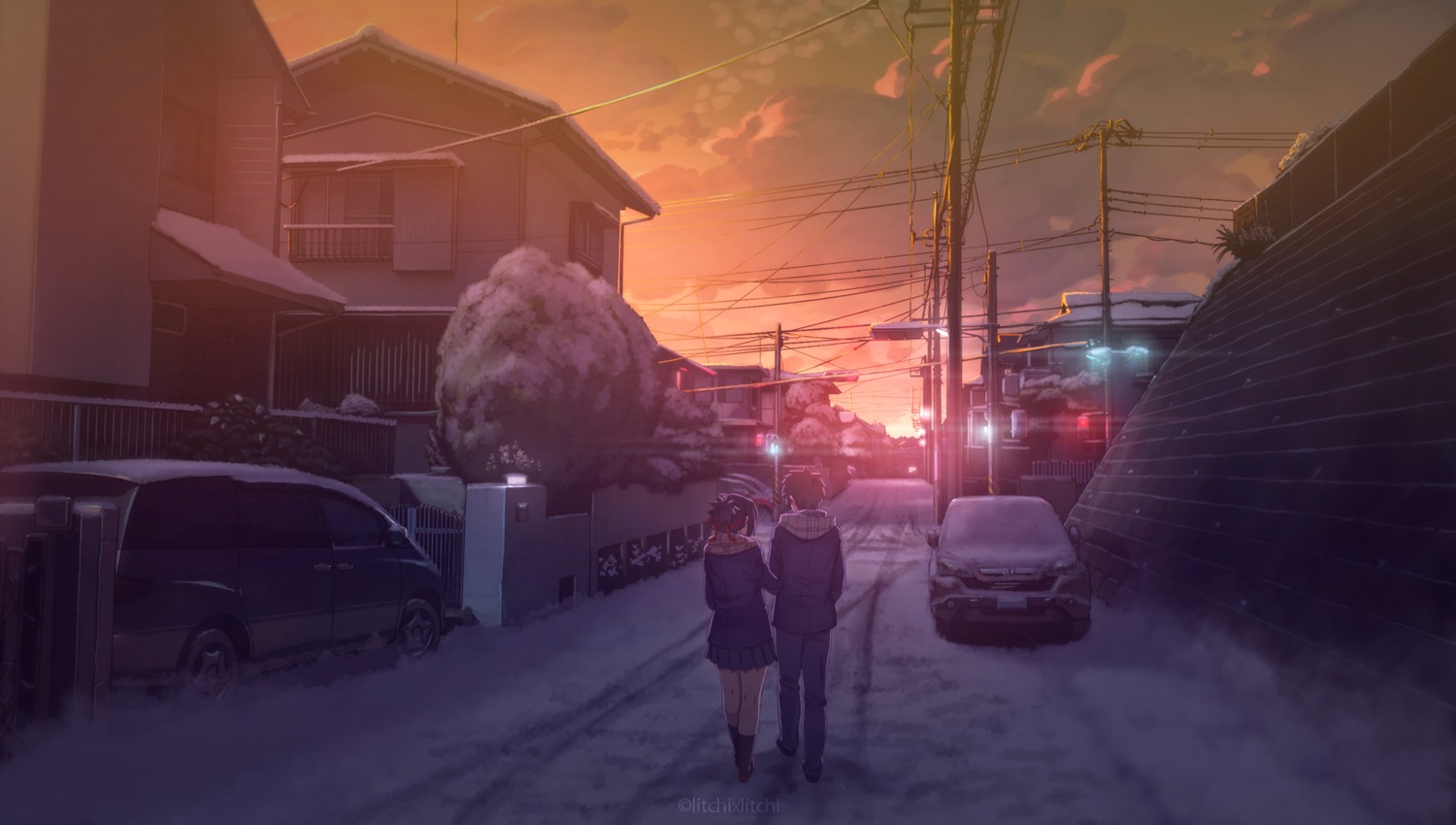 kimi_no_na_wa., landscape, miyamizu_mitsuha, raichi_(litchixlitchi), seifuku, tachibana_taki