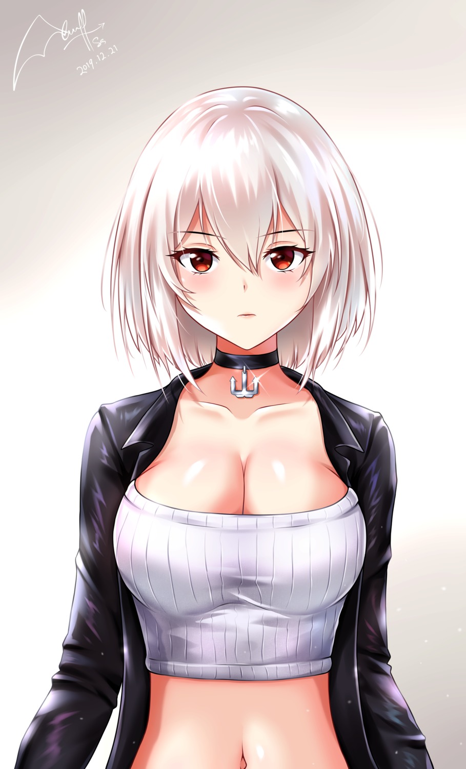 azur_lane, cleavage, sirius_(azur_lane), ss_(pixiv39363189), sweater