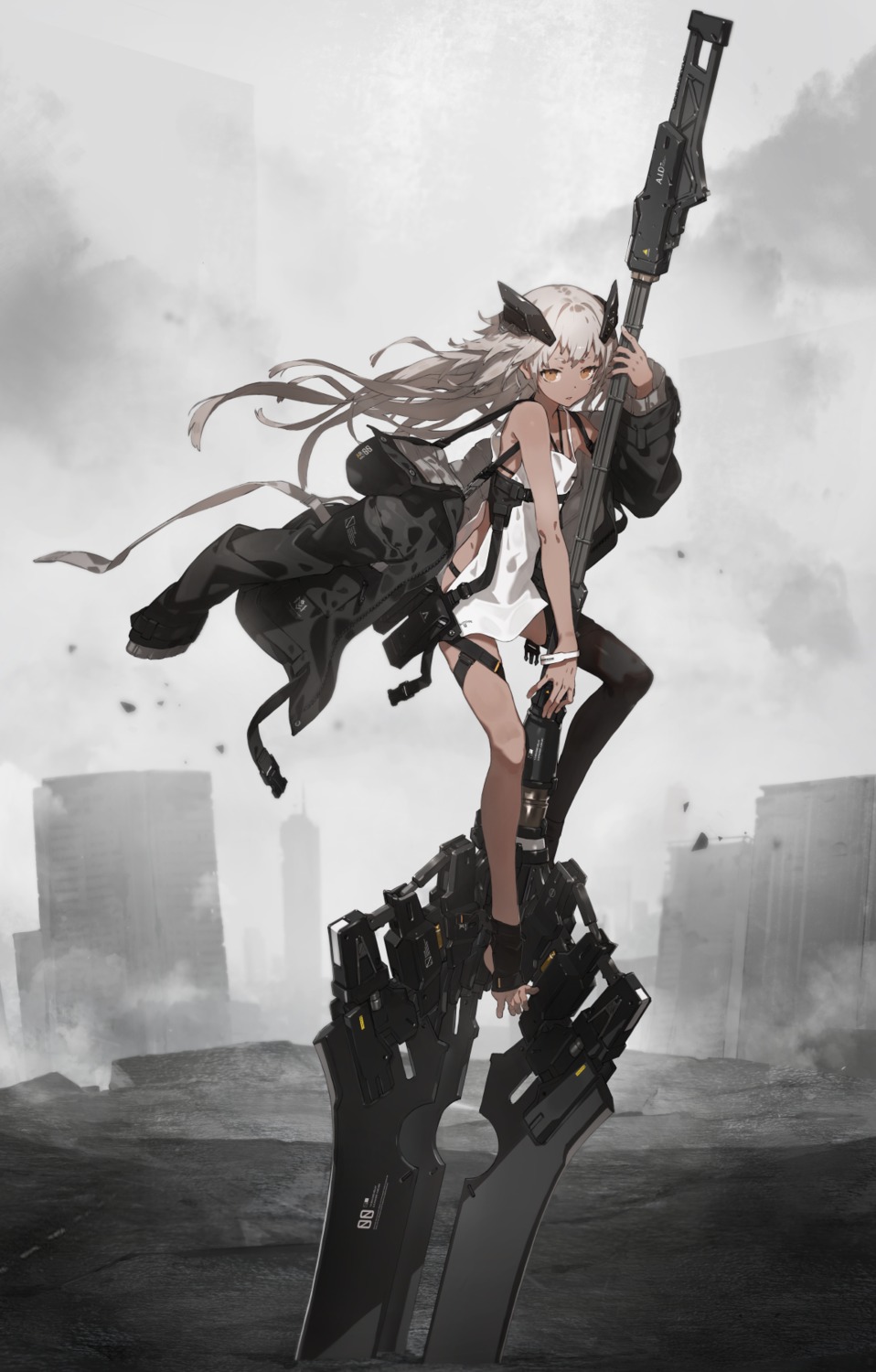dress, neco, pantsu, weapon
