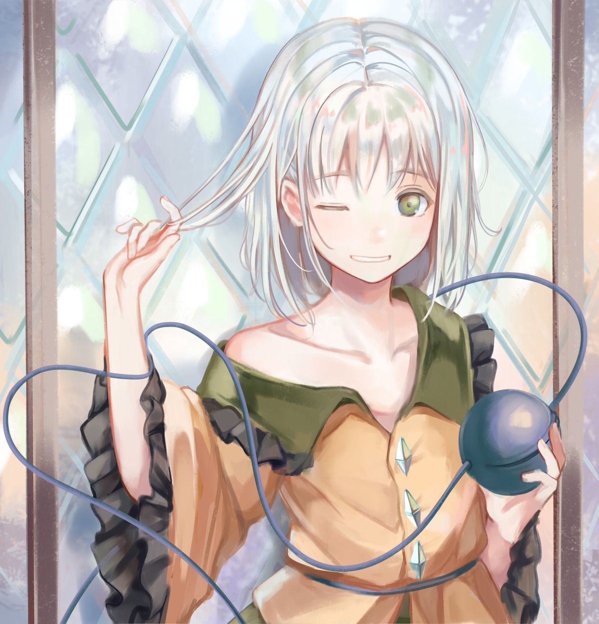 komeiji_koishi, open_shirt, sero3eta, touhou