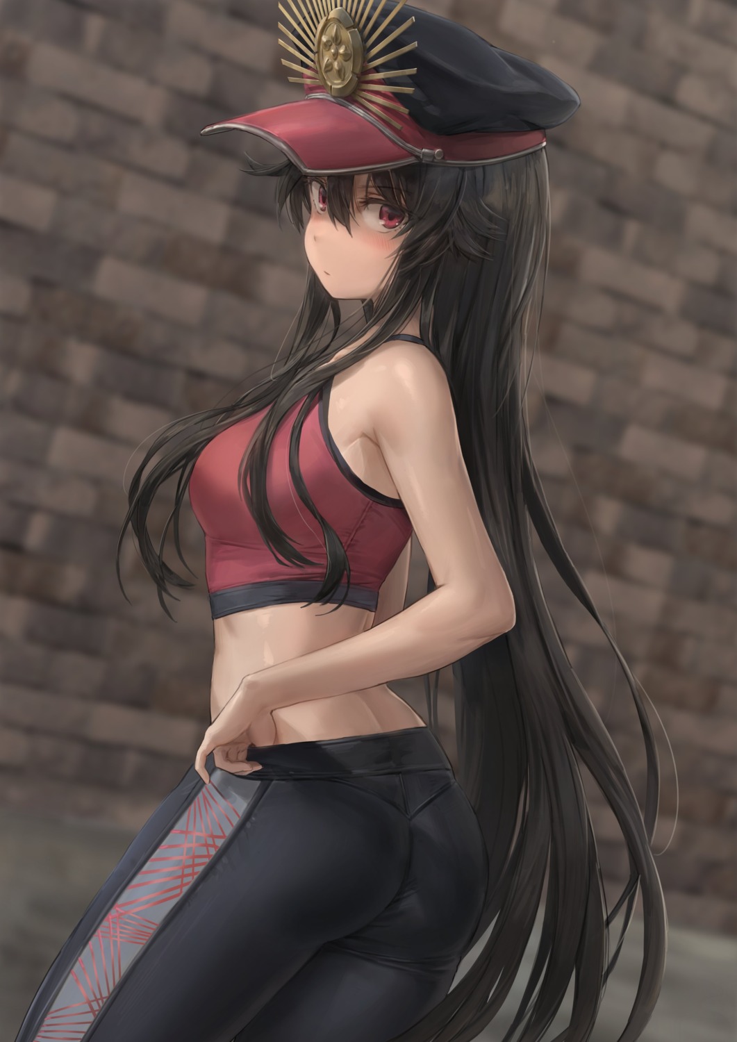 ass, fate/grand_order, free_style_(yohan1754), gym_uniform, oda_nobunaga_(fate)