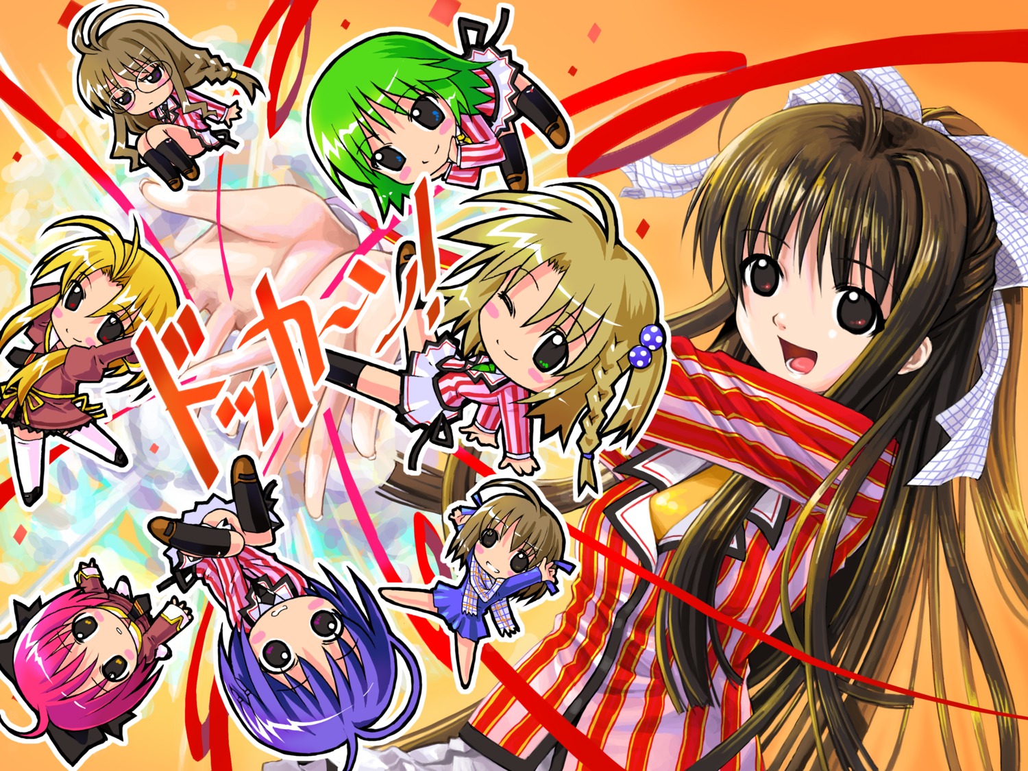 chibi, hoshizaki_nozomi, megane, mikazuki_akira, mori_aoba, satomi_kodama, seifuku, sore_wa_maichiru_sakura_no_youni