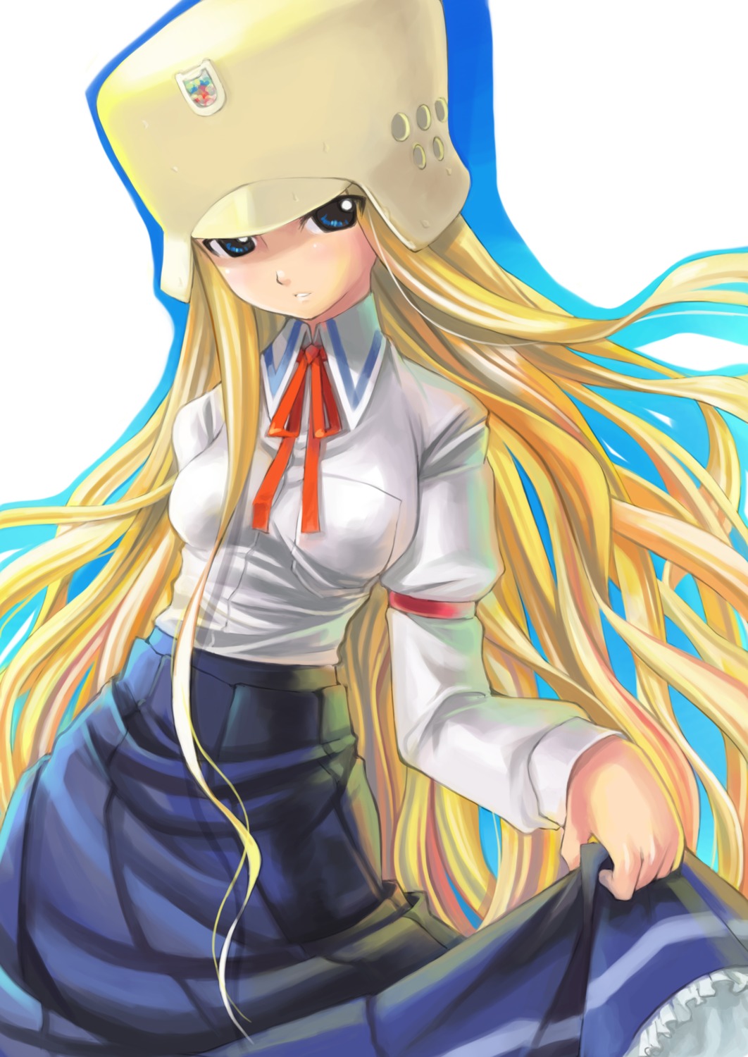 kujibiki_unbalance, mikazuki_akira, ritsuko_kubel_kettenkrad, seifuku, tri-moon!
