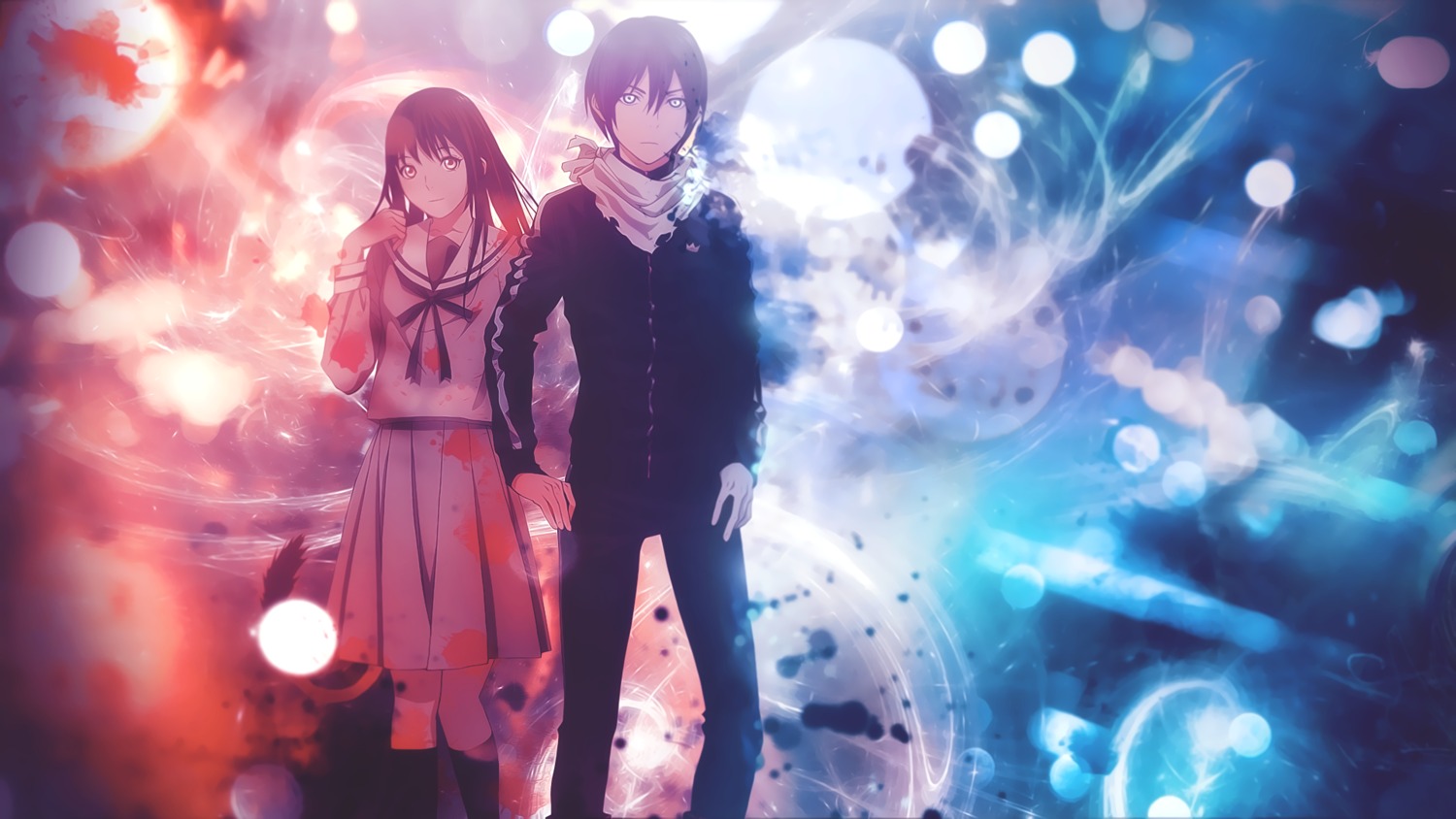 iki_hiyori, noragami, seifuku, wallpaper, yato