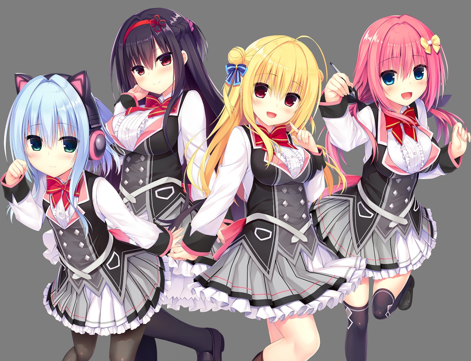 animal_ears, hamidashi_creative, headphones, izumi_hiyori, kamakura_shio, madosoft, nekomimi, nishiki_asumi