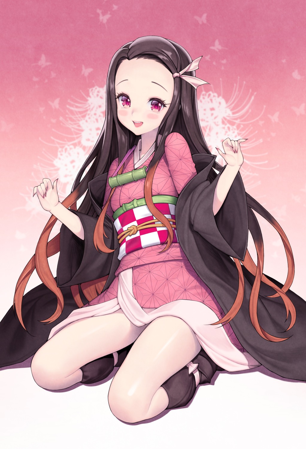 hawah127, japanese_clothes, kamado_nezuko, kimetsu_no_yaiba