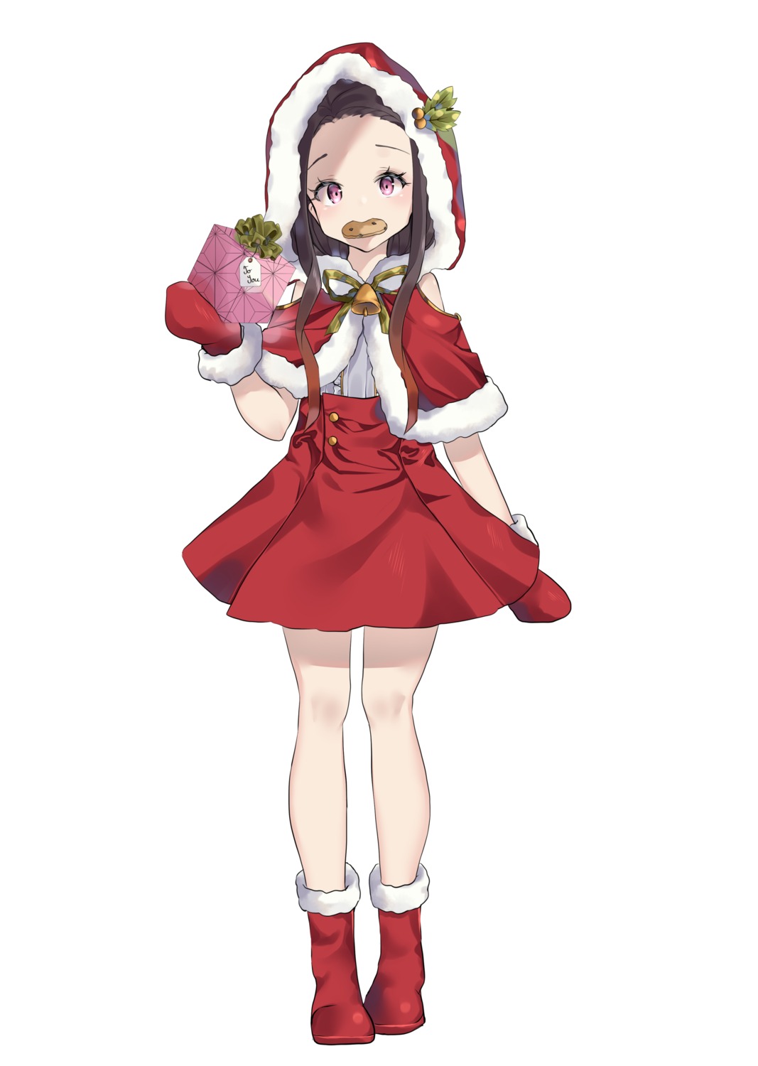 christmas, kamado_nezuko, kimetsu_no_yaiba, mirei-yume