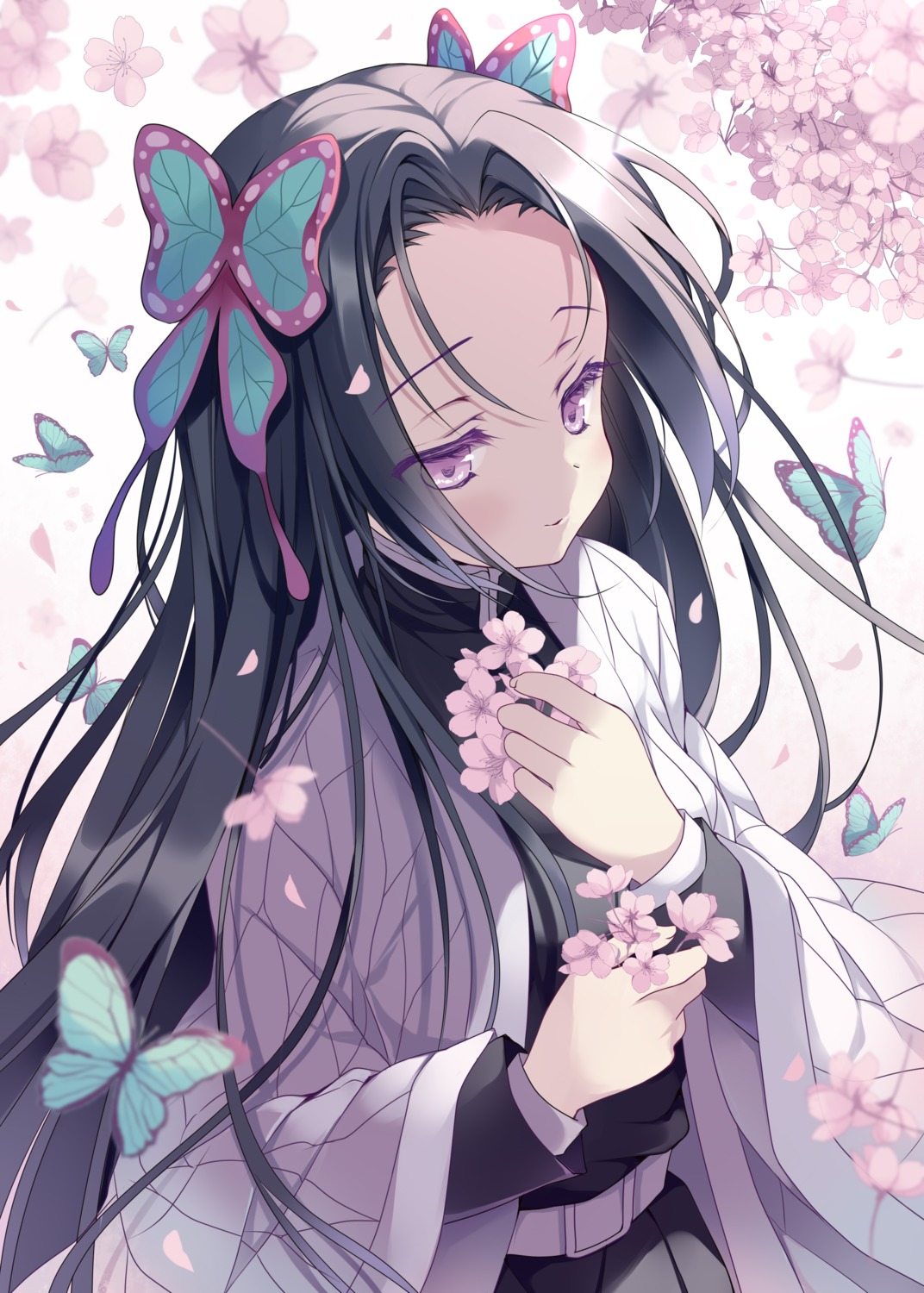 hoshino_koucha, japanese_clothes, kimetsu_no_yaiba, kochou_kanae, uniform