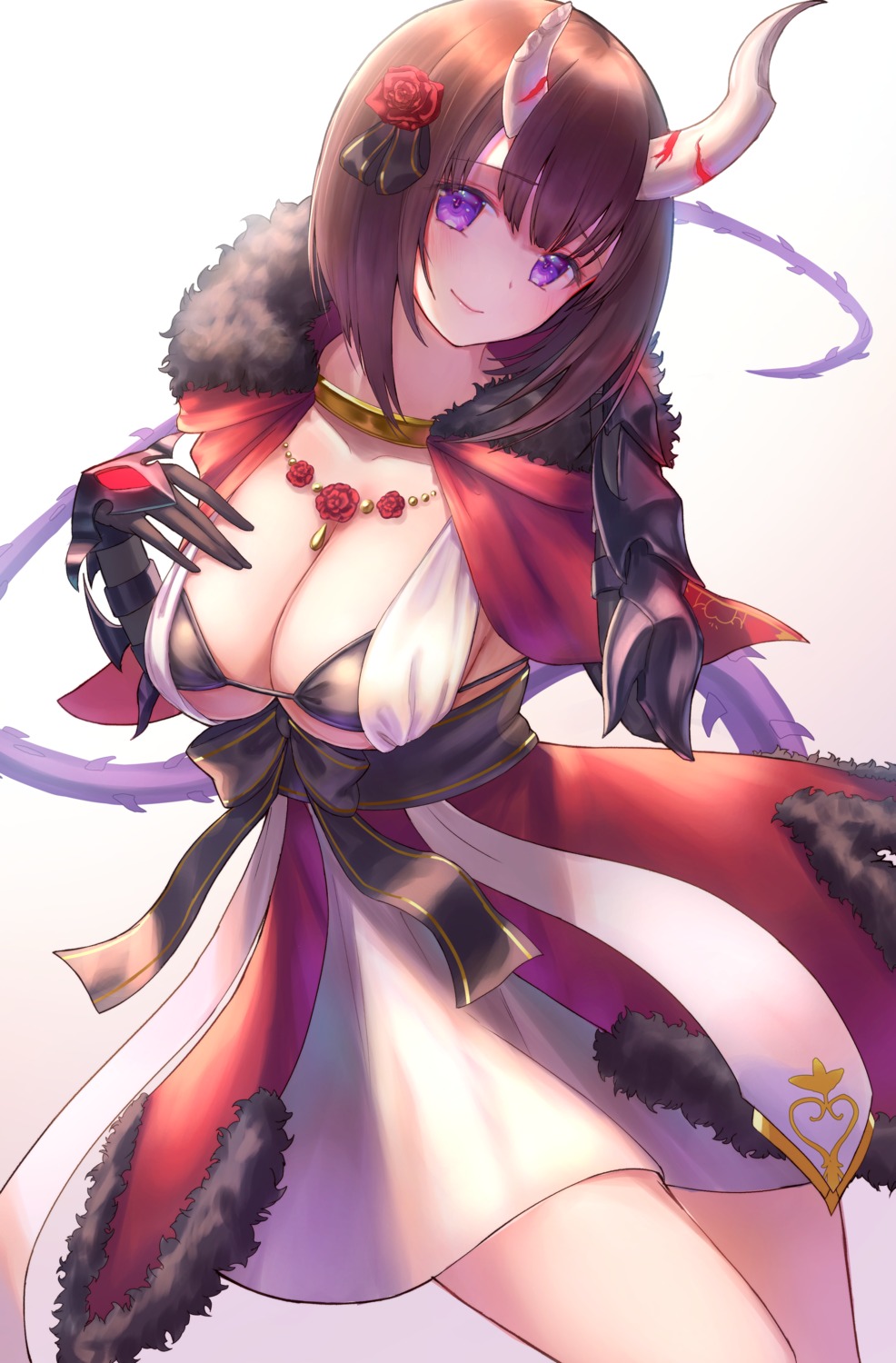 bra, gore_(white_gore), horns, kuraishi_eriko, princess_connect!, princess_connect!_re:dive