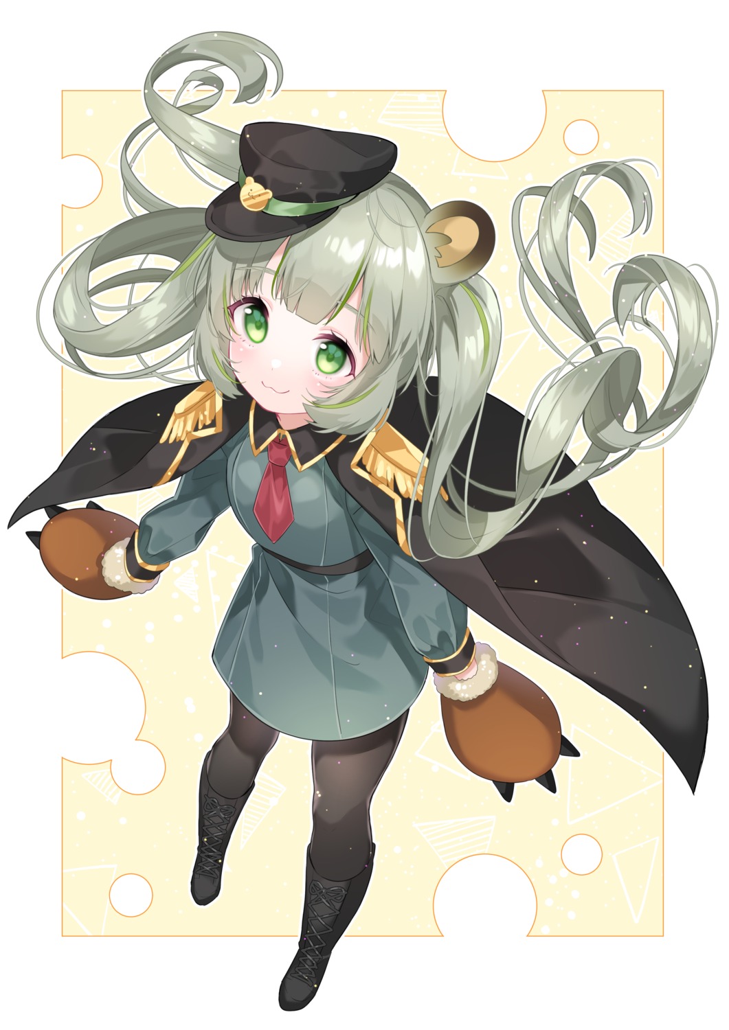 animal_ears, animare, chitetan, hinokuma_ran, nanashi_inc., pantyhose, uniform