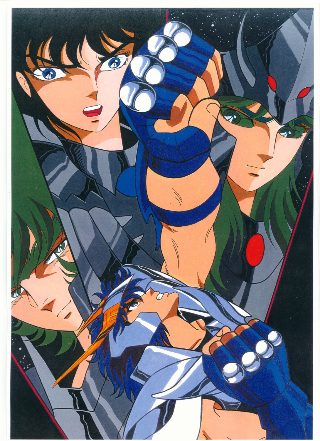 garuda_aiacos, griffon_minos, male, phoenix_ikki, saint_seiya, wyvern_radamanthys