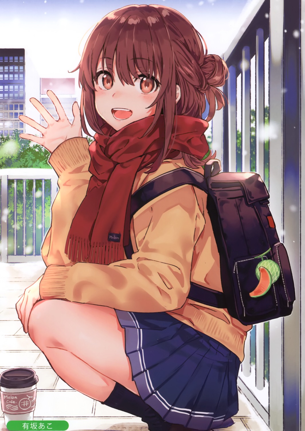 arisaka_ako, melonbooks, seifuku, sweater