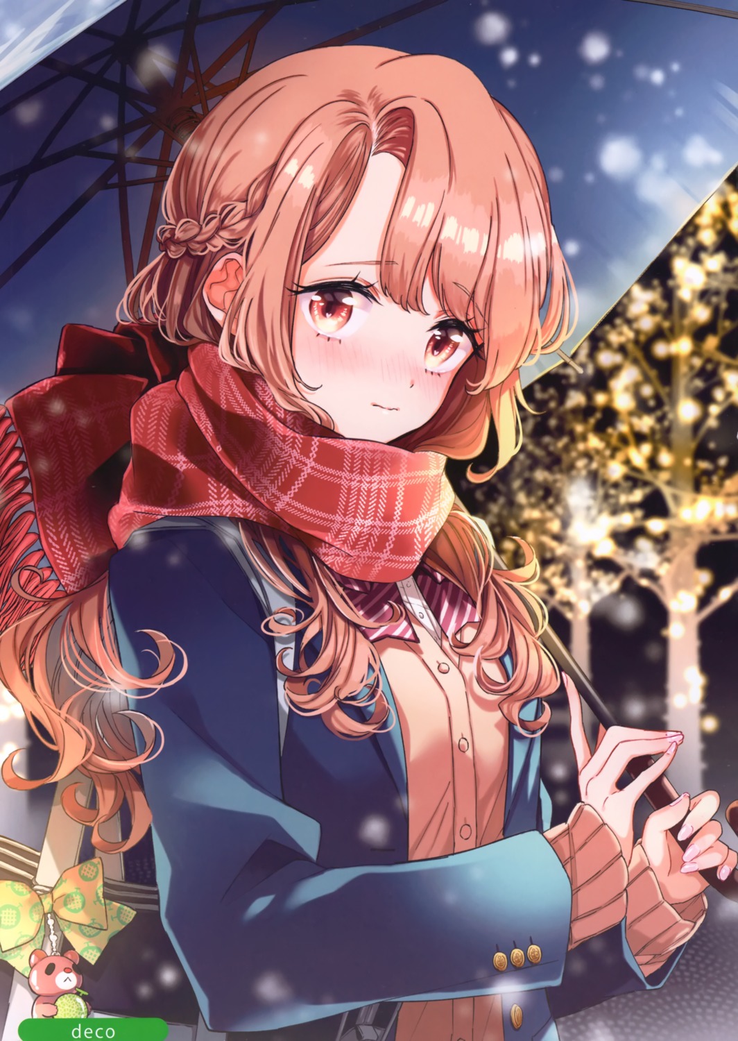 christmas, deco_(geigeki_honey), melonbooks, seifuku, sweater, umbrella