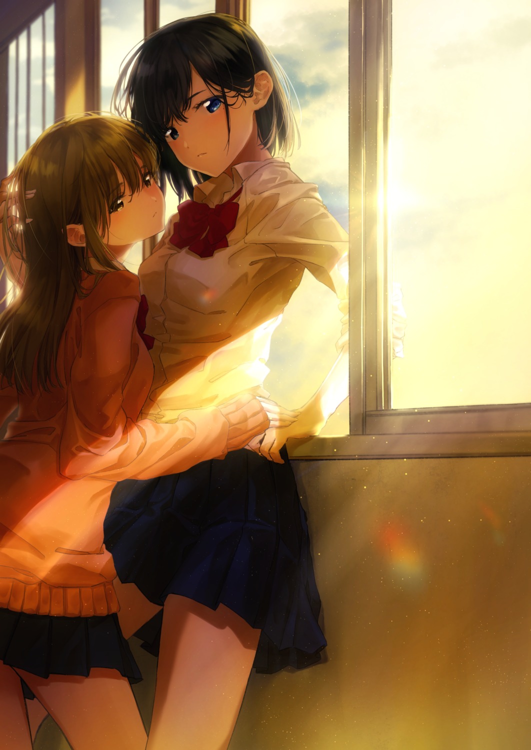 seifuku, sweater, tachibana_komoro, yuri