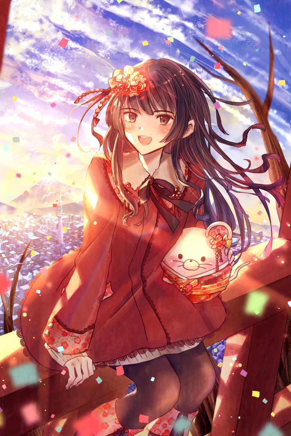 dress, kuro_(artist), pantyhose