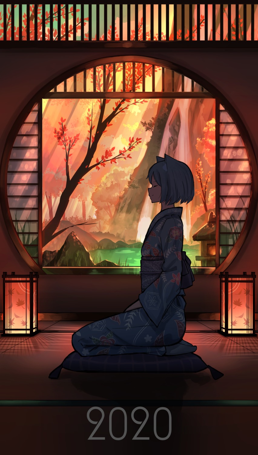 animal_ears, pasoputi, yukata