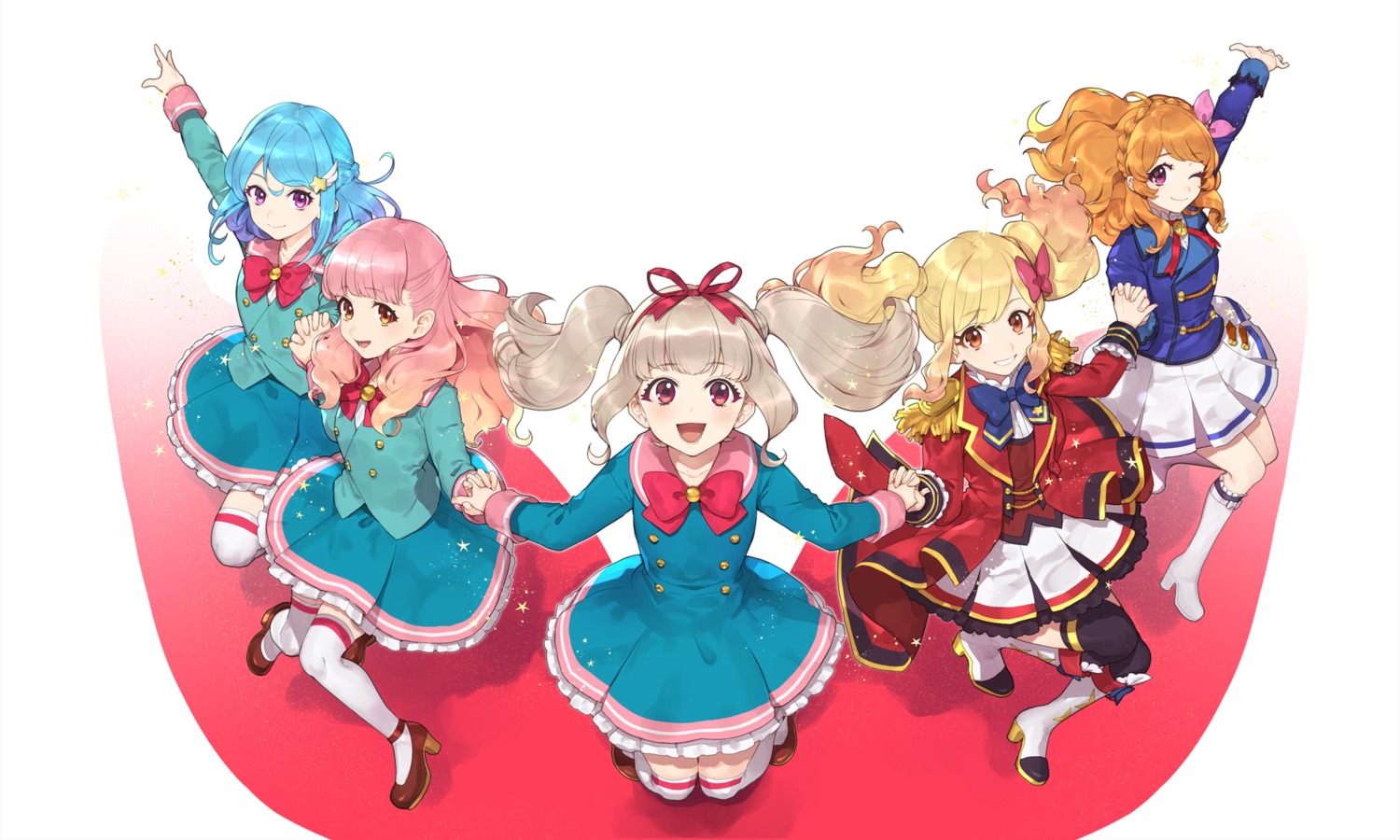 aikatsu!, aikatsu_on_parade!, heels, hitoto, kiseki_raki, minato_mio, nijino_yume, oozora_akari