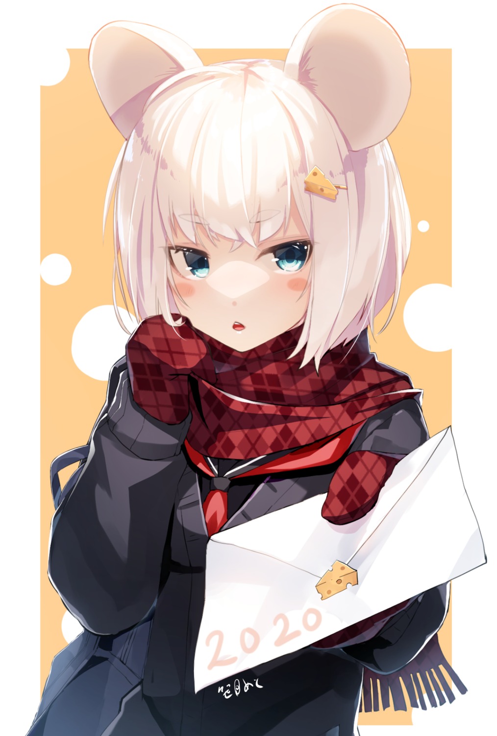 animal_ears, sasame_meto, seifuku, sweater