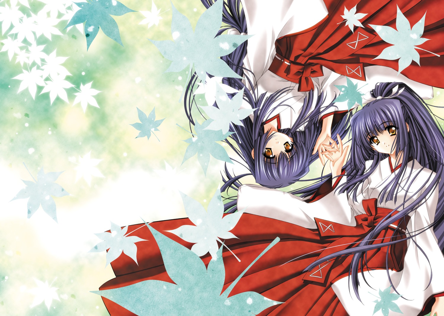 carnelian, fixed, kao_no_nai_tsuki, kuraki_mizuna, kuraki_suzuna, miko