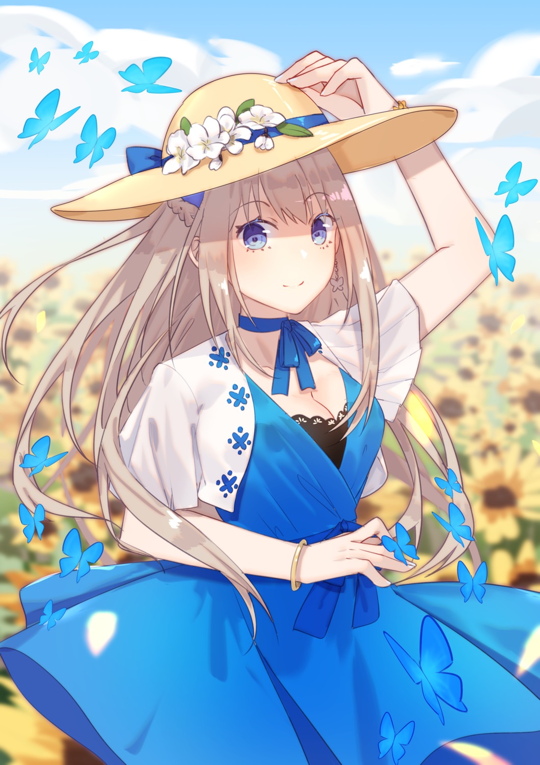 cleavage, dress, lexington_(zhanjianshaonv), mo_(pixiv9929995), zhanjianshaonv