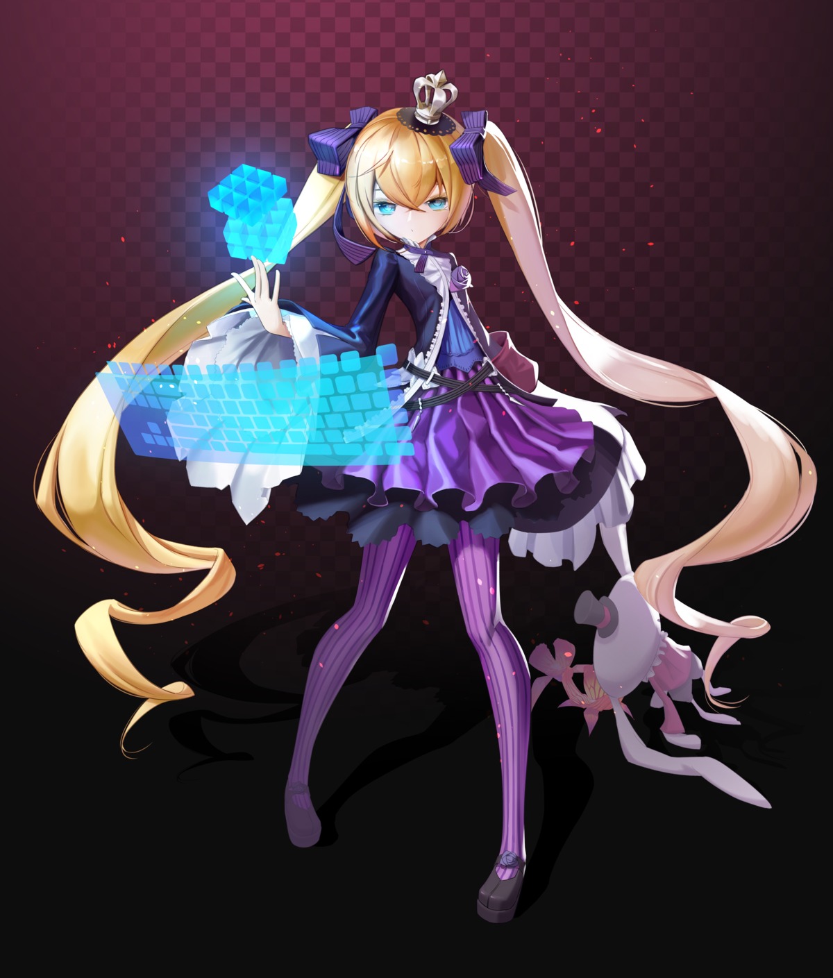 7th_dragon, 7th_dragon_2020, chelsea_(7th_dragon), hacker_(7th_dragon_2020), pantyhose, ryouh.s