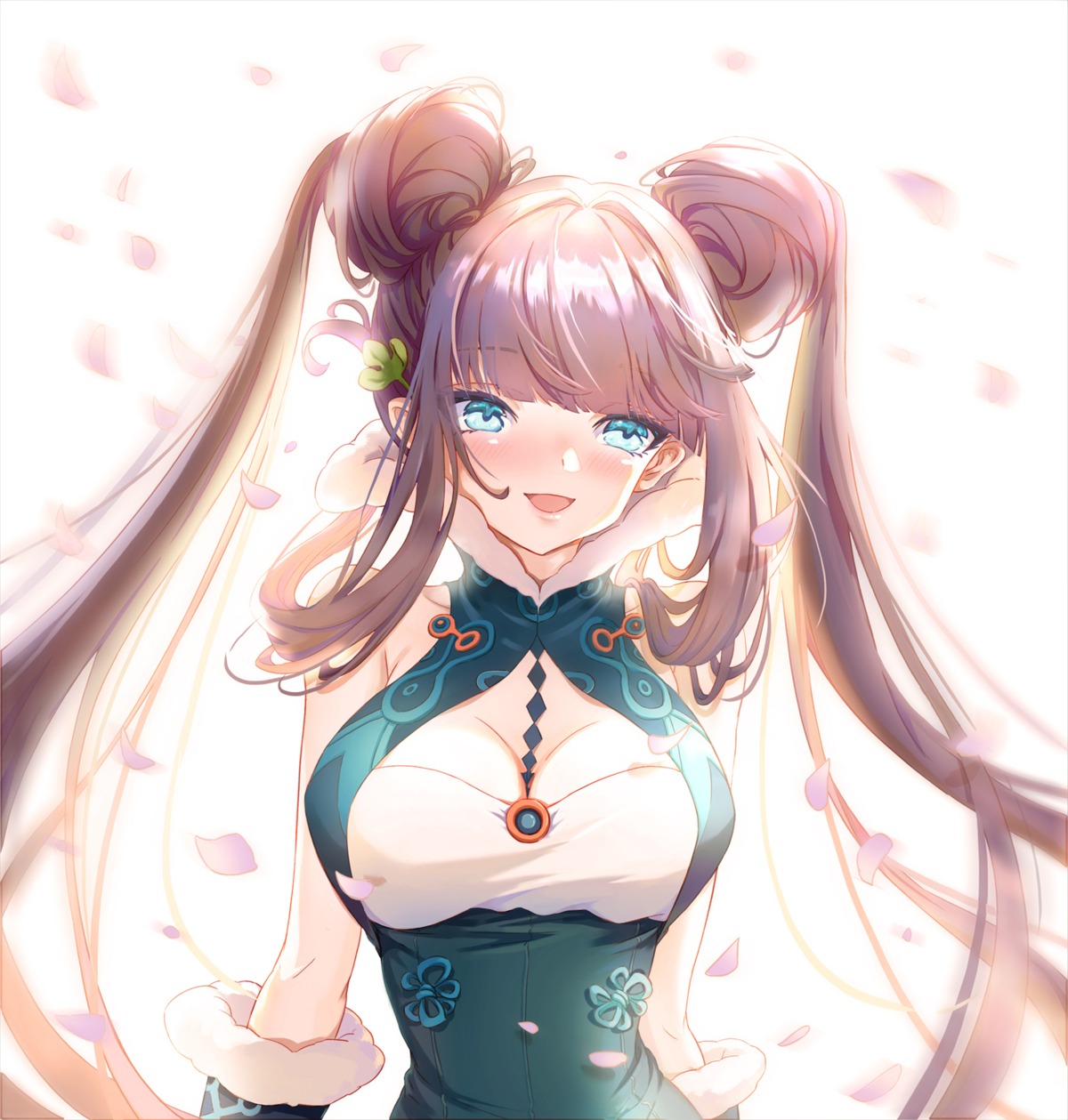 asian_clothes, cleavage, fate/grand_order, theleopardcat, yang_yuhuan_(fate)