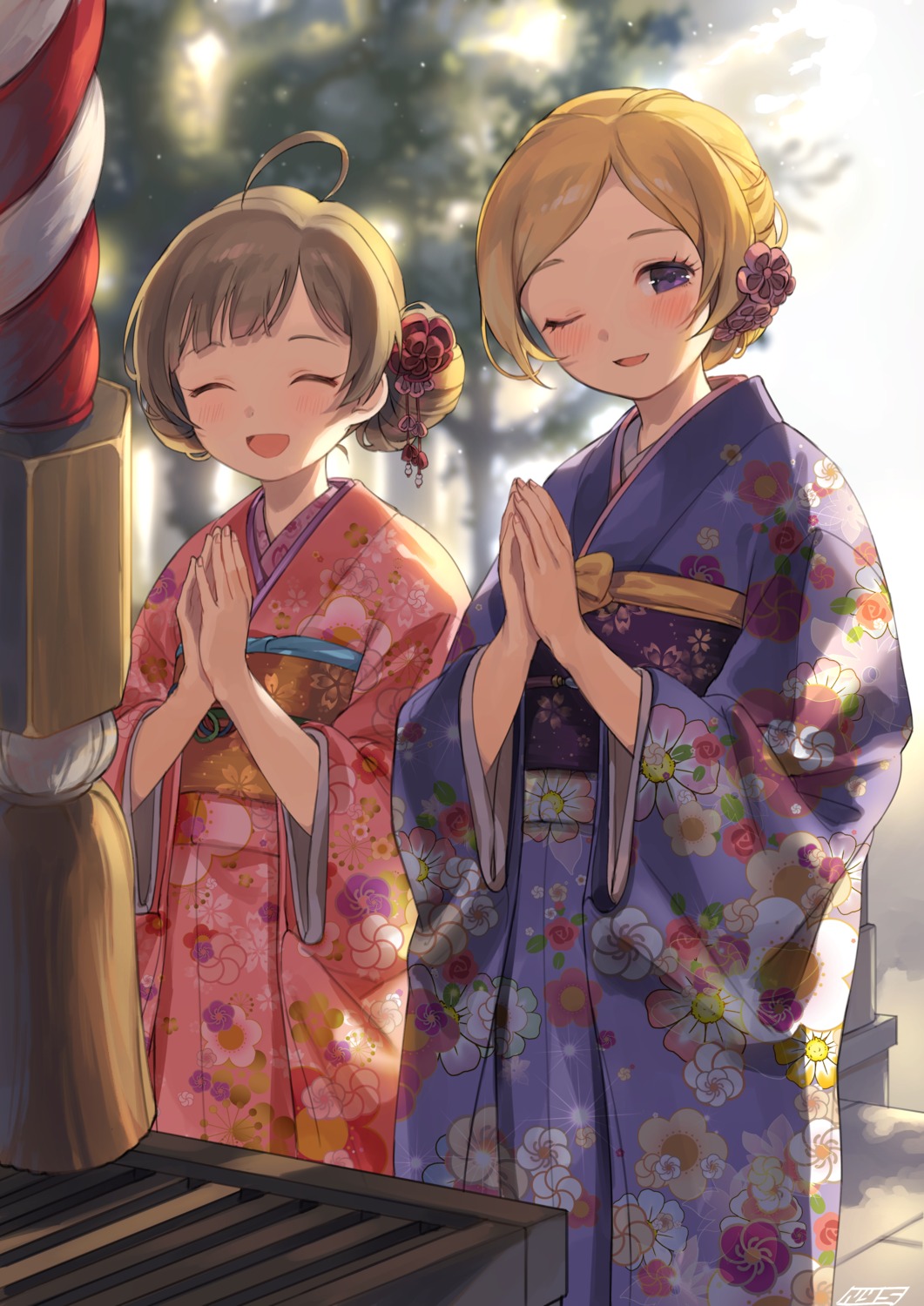 emily_stewart, hakozaki_serika, kimono, nys, the_idolm@ster, the_idolm@ster_million_live!
