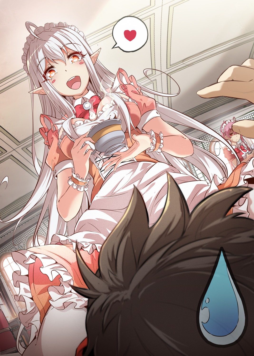 627247421, maid, pointy_ears, thighhighs