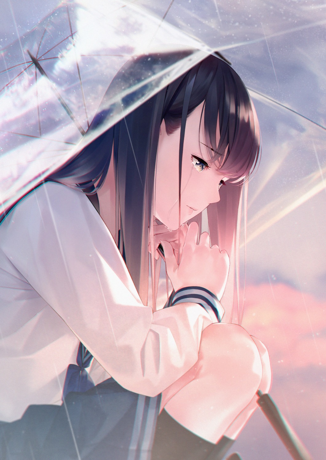 seifuku, sousou_(sousouworks), umbrella