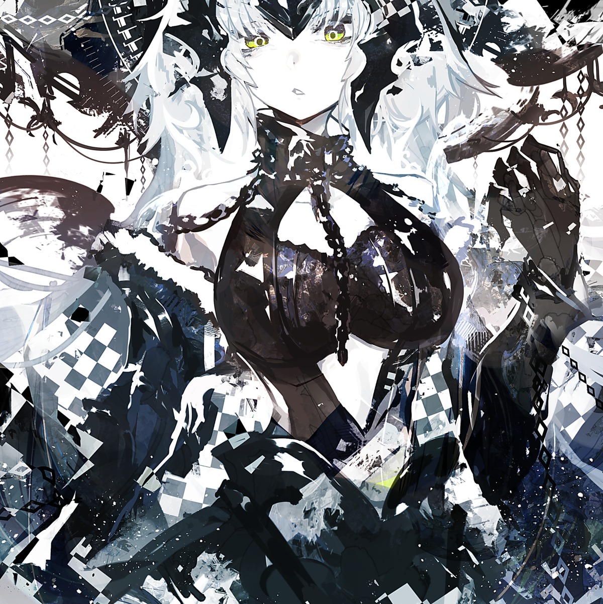 armor, cleavage, fate/grand_order, jeanne_d'arc, jeanne_d'arc_alter_(fate), kusakanmuri