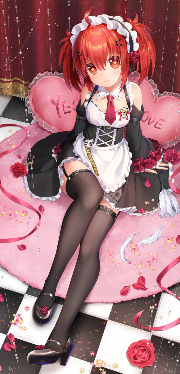 heels, m.vv, maid, stockings, thighhighs, vivian_(mvv)
