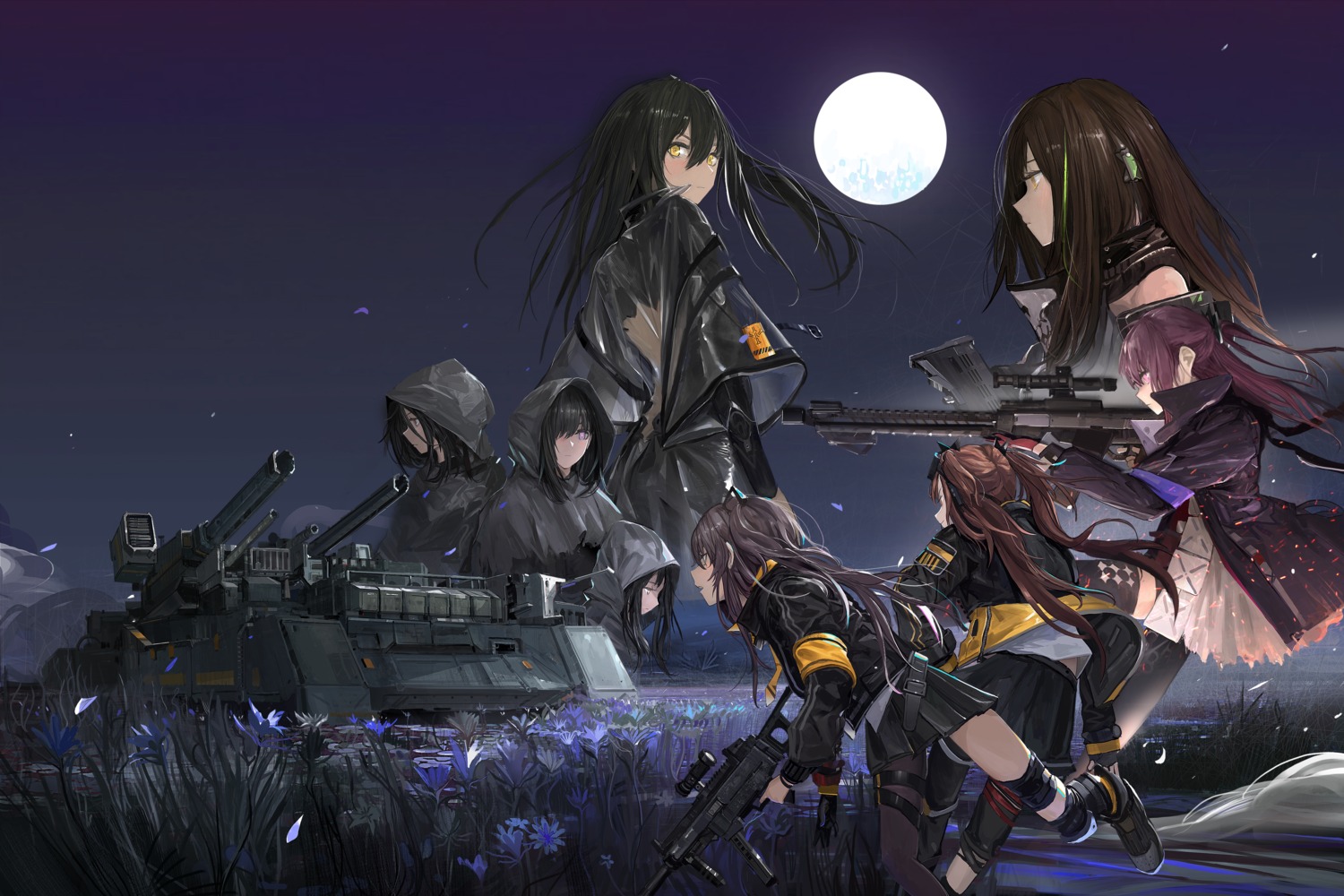 garter, girls_frontline, gun, paindude, thighhighs